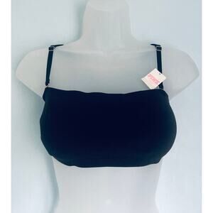 Victoria's Secret PINK Multiway/Strapless Bandeau Lined Black Medium